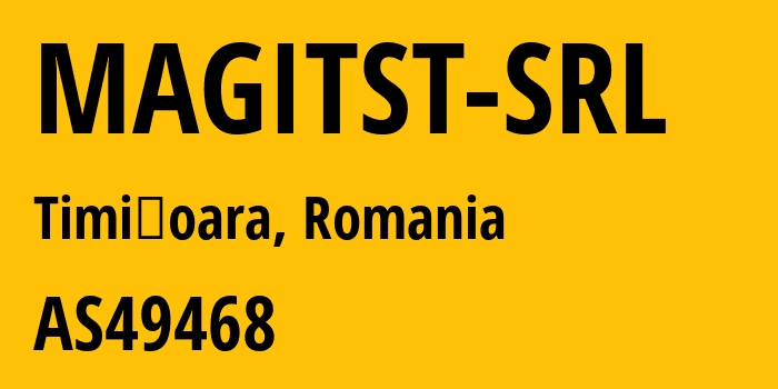 Информация о провайдере MAGITST-SRL AS49468 MAGITST SRL: все IP-адреса, network, все айпи-подсети