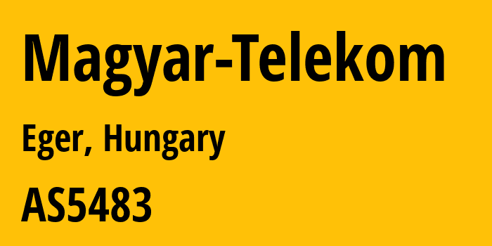 Информация о провайдере Magyar-Telekom AS5483 Magyar Telekom plc.: все IP-адреса, network, все айпи-подсети