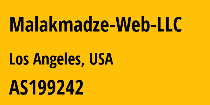 Информация о провайдере Malakmadze-Web-LLC AS199242 Malakmadze Web LLC: все IP-адреса, network, все айпи-подсети