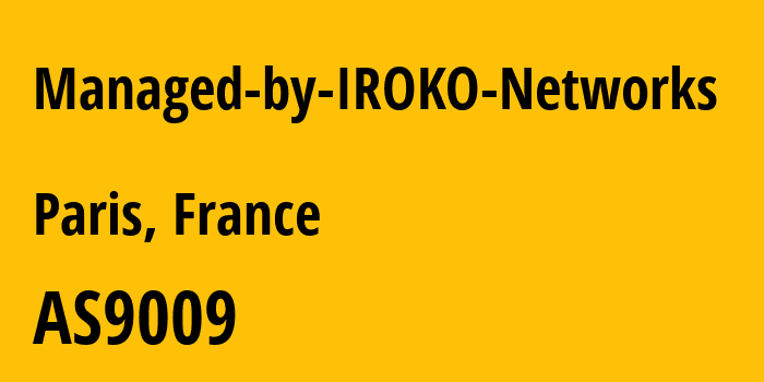 Информация о провайдере Managed-by-IROKO-Networks AS9009 M247 Europe SRL: все IP-адреса, network, все айпи-подсети