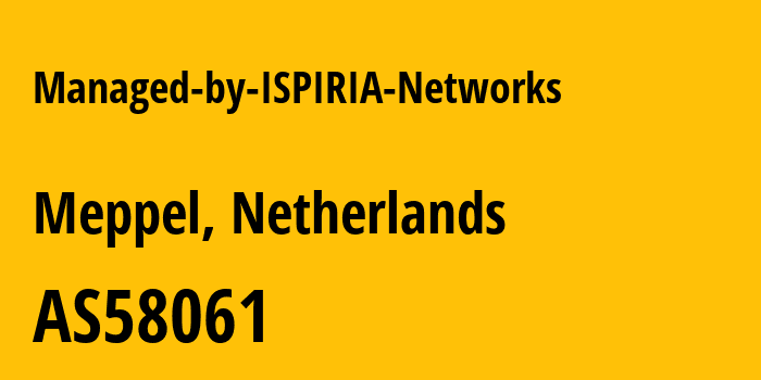 Информация о провайдере Managed-by-ISPIRIA-Networks AS58061 Scalaxy B.V.: все IP-адреса, network, все айпи-подсети