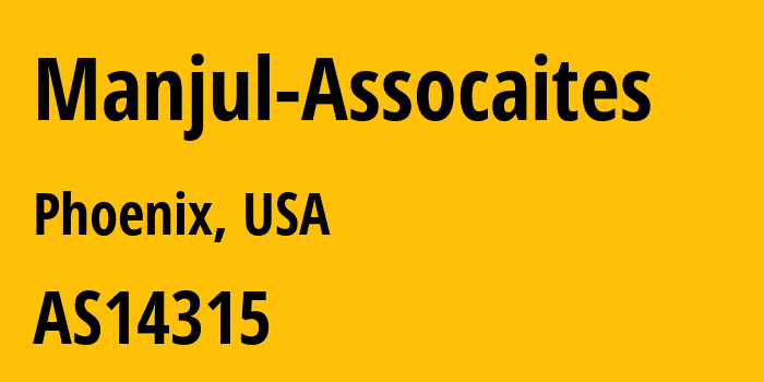 Информация о провайдере Manjul-Assocaites AS14315 1GSERVERS, LLC: все IP-адреса, network, все айпи-подсети