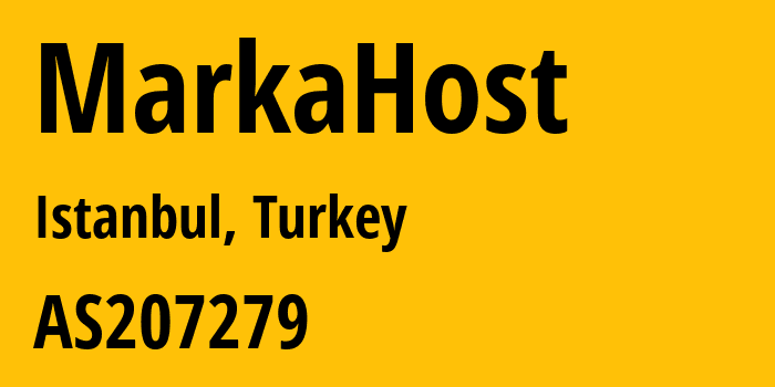 Информация о провайдере MarkaHost AS207279 MARKAHOST TELEKOMUNIKASYON VE TICARET LIMITED SIRKETI: все IP-адреса, network, все айпи-подсети