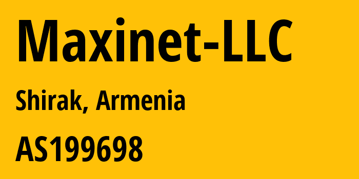 Информация о провайдере Maxinet-LLC AS199698 Maxinet LLC: все IP-адреса, network, все айпи-подсети