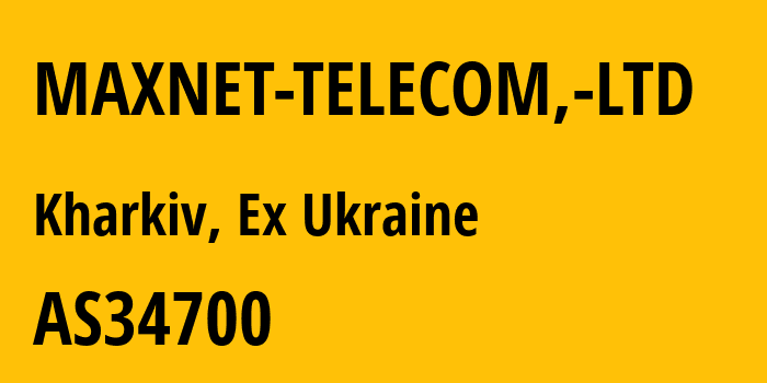 Информация о провайдере MAXNET-TELECOM,-LTD AS16223 MAXNET TELECOM, LTD: все IP-адреса, network, все айпи-подсети