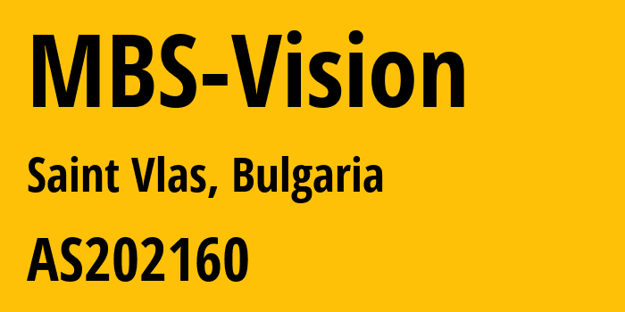 Информация о провайдере MBS-Vision AS202160 MBS Vision Ltd.: все IP-адреса, network, все айпи-подсети