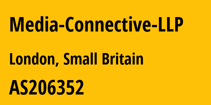 Информация о провайдере Media-Connective-LLP AS206352 Media Connective LLP: все IP-адреса, network, все айпи-подсети