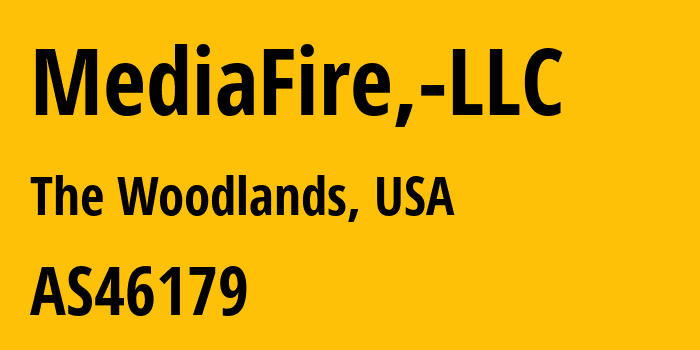 Информация о провайдере MediaFire,-LLC AS46179 MediaFire, LLC: все IP-адреса, network, все айпи-подсети