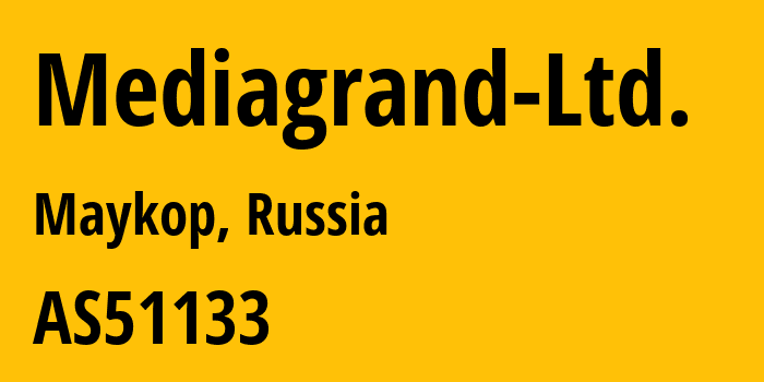 Информация о провайдере Mediagrand-Ltd. AS51133 Mediagrand Ltd.: все IP-адреса, network, все айпи-подсети