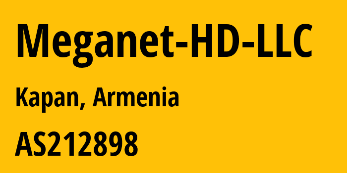 Информация о провайдере Meganet-HD-LLC AS212898 Meganet HD LLC: все IP-адреса, network, все айпи-подсети