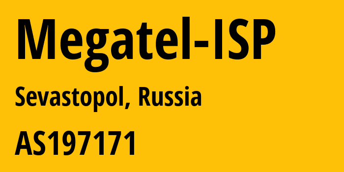 Информация о провайдере Megatel-ISP AS197171 MEGATEL Ltd.: все IP-адреса, network, все айпи-подсети