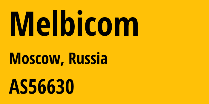 Информация о провайдере Melbicom AS56630 Melbikomas UAB: все IP-адреса, network, все айпи-подсети