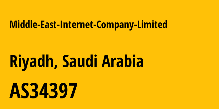 Информация о провайдере Middle-East-Internet-Company-Limited AS34397 Middle East Internet Company Limited: все IP-адреса, network, все айпи-подсети