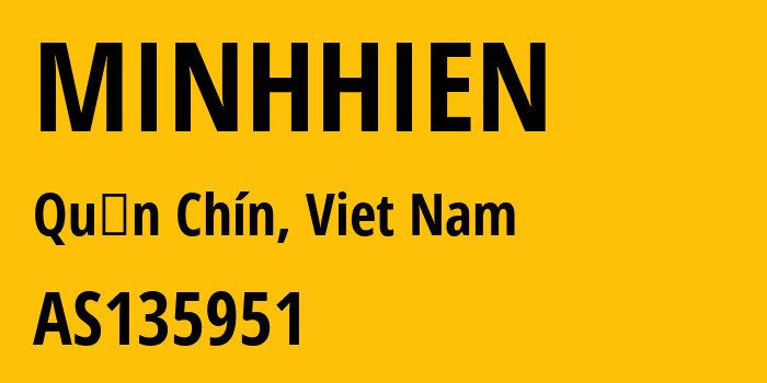 Информация о провайдере MINHHIEN AS135951 Webico Company Limited: все IP-адреса, network, все айпи-подсети