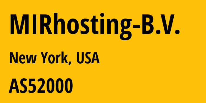 Информация о провайдере MIRhosting-B.V. AS52000 MIRhosting B.V.: все IP-адреса, network, все айпи-подсети