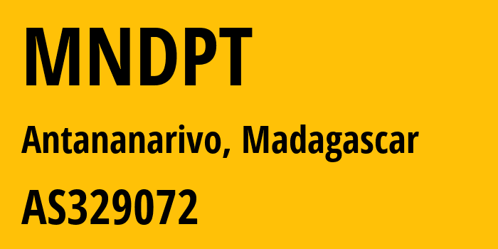 Информация о провайдере MNDPT AS329072 MNDPT: все IP-адреса, network, все айпи-подсети