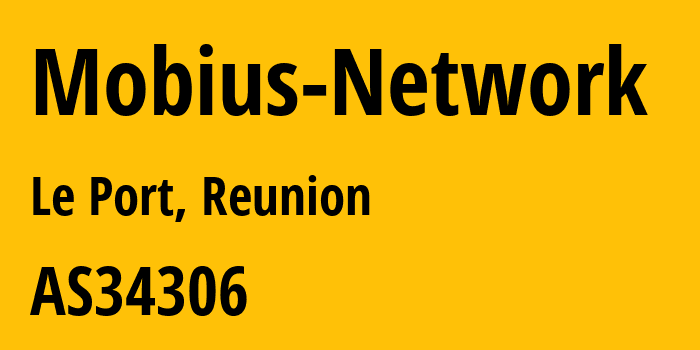 Информация о провайдере Mobius-Network AS34306 SOCIETE REUNIONNAISE DU RADIOTELEPHONE SCS: все IP-адреса, network, все айпи-подсети