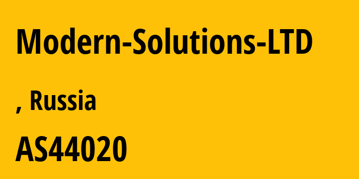 Информация о провайдере Modern-Solutions-LTD AS44020 Modern Solutions LTD: все IP-адреса, network, все айпи-подсети