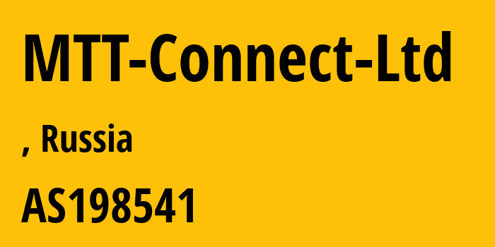 Информация о провайдере MTT-Connect-Ltd AS198541 INTERCOMTEL Limited Company: все IP-адреса, network, все айпи-подсети