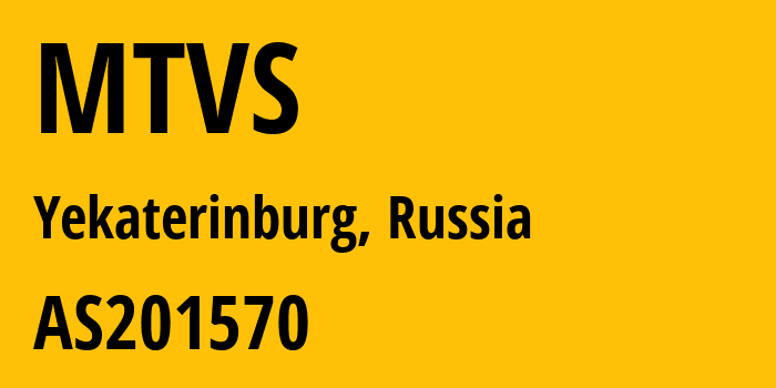 Информация о провайдере MTVS AS201570 LLC Mobile Television Systems: все IP-адреса, network, все айпи-подсети