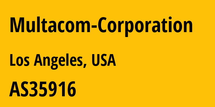 Информация о провайдере Multacom-Corporation AS35916 MULTACOM CORPORATION: все IP-адреса, network, все айпи-подсети