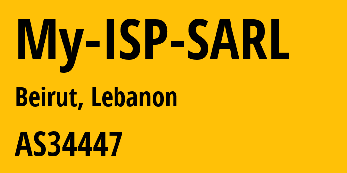 Информация о провайдере My-ISP-SARL AS34447 My ISP SARL: все IP-адреса, network, все айпи-подсети