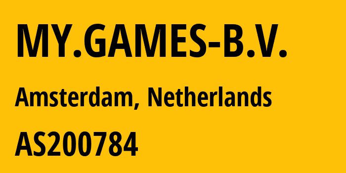 Информация о провайдере MY.GAMES-B.V. AS200784 MY.GAMES B.V.: все IP-адреса, network, все айпи-подсети