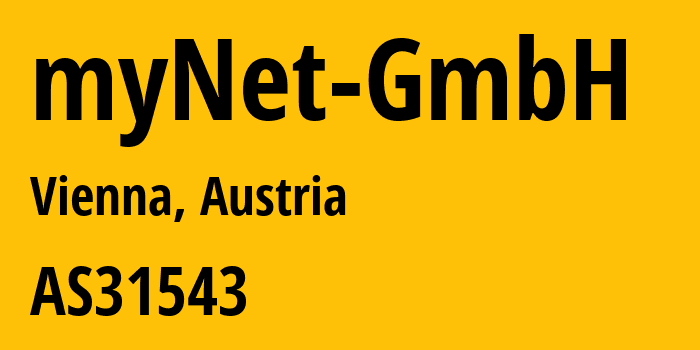 Информация о провайдере myNet-GmbH AS31543 myNet GmbH: все IP-адреса, network, все айпи-подсети