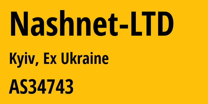 Информация о провайдере Nashnet-LTD AS34743 NASHNET LTD: все IP-адреса, network, все айпи-подсети