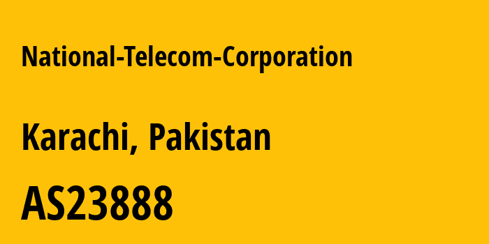 Информация о провайдере National-Telecom-Corporation AS23888 National Telecommunication Corporation HQ,: все IP-адреса, network, все айпи-подсети