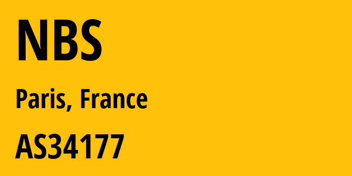 Информация о провайдере NBS AS34177 CELESTE SAS: все IP-адреса, network, все айпи-подсети