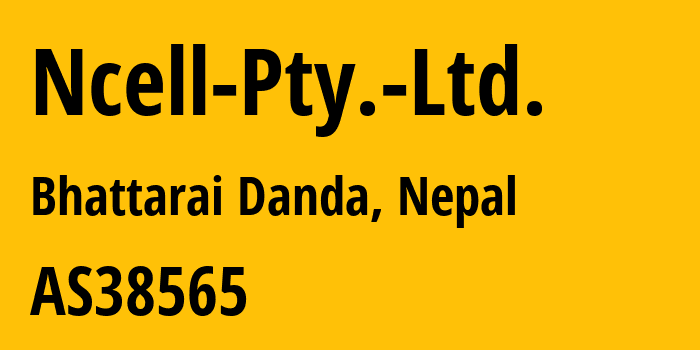 Информация о провайдере Ncell-Pty.-Ltd. AS38565 Ncell Pvt. Ltd.: все IP-адреса, network, все айпи-подсети