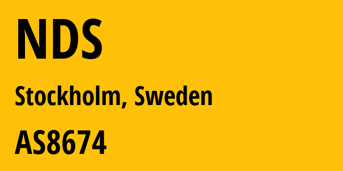 Информация о провайдере NDS AS8674 Netnod AB: все IP-адреса, network, все айпи-подсети