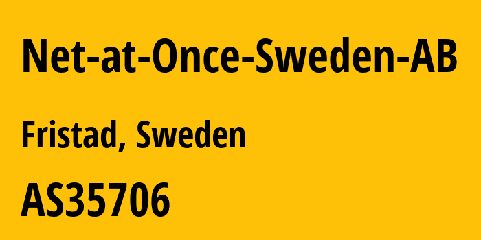 Информация о провайдере Net-at-Once-Sweden-AB AS35706 Net at Once Sweden AB: все IP-адреса, network, все айпи-подсети