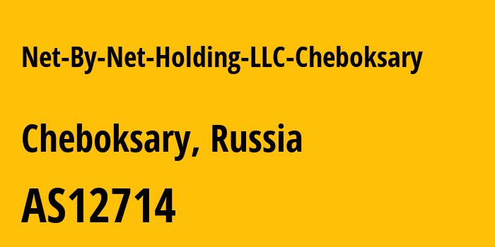 Информация о провайдере Net-By-Net-Holding-LLC-Cheboksary AS12714 PJSC MegaFon: все IP-адреса, network, все айпи-подсети
