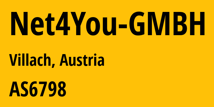 Информация о провайдере Net4You-GMBH AS6798 Net4You Internet GmbH: все IP-адреса, network, все айпи-подсети