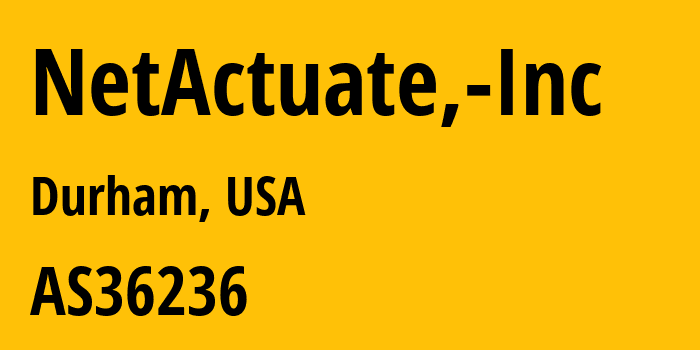 Информация о провайдере NetActuate,-Inc AS36236 NetActuate, Inc: все IP-адреса, network, все айпи-подсети