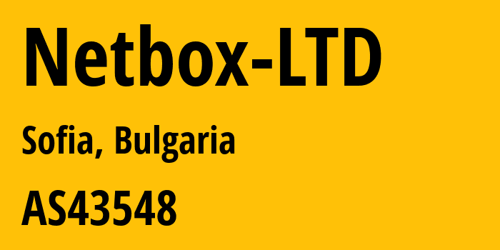 Информация о провайдере Netbox-LTD AS43548 Deltanet AS Number: все IP-адреса, network, все айпи-подсети