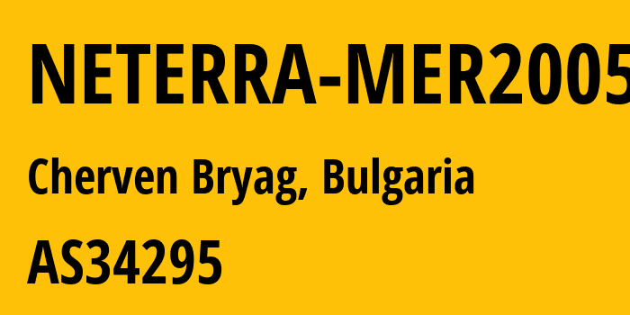 Информация о провайдере NETERRA-MER2005 AS34295 Geo BG Net SPLtd.: все IP-адреса, network, все айпи-подсети