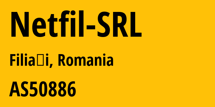 Информация о провайдере Netfil-SRL AS50886 NETFIL SRL: все IP-адреса, network, все айпи-подсети