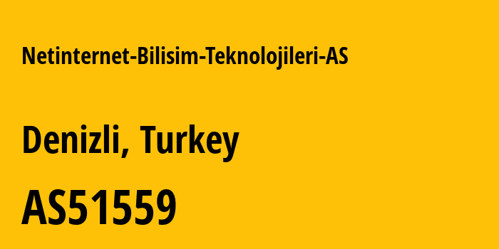 Информация о провайдере Netinternet-Bilisim-Teknolojileri-AS AS51559 Netinternet Bilisim Teknolojileri AS: все IP-адреса, network, все айпи-подсети