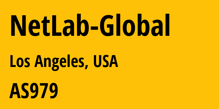 Информация о провайдере NetLab-Global AS979 NetLab Global: все IP-адреса, network, все айпи-подсети