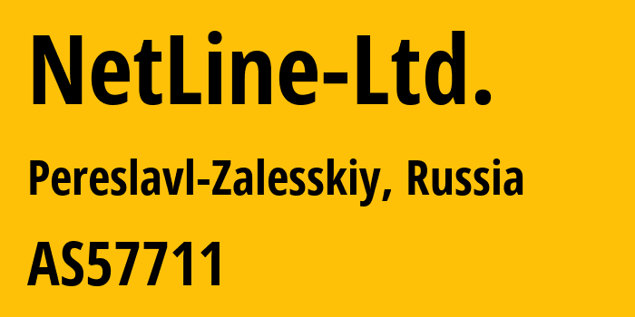 Информация о провайдере NetLine-Ltd. AS57711 NetLine Ltd.: все IP-адреса, network, все айпи-подсети