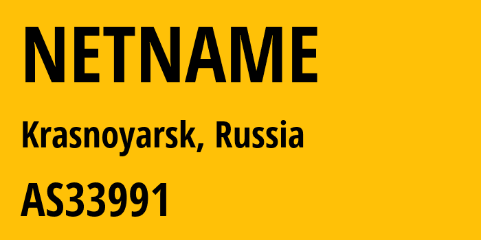 Информация о провайдере NETNAME AS33991 Igra-Service LLC: все IP-адреса, network, все айпи-подсети