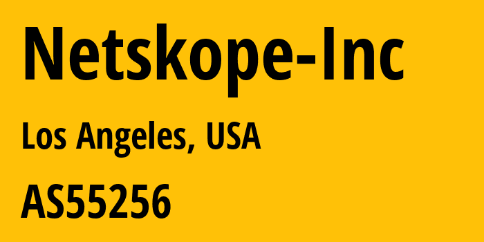 Информация о провайдере Netskope-Inc AS55256 Netskope Inc: все IP-адреса, network, все айпи-подсети