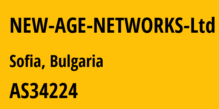 Информация о провайдере NEW-AGE-NETWORKS-Ltd AS34224 Neterra Ltd.: все IP-адреса, network, все айпи-подсети