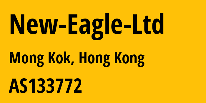 Информация о провайдере New-Eagle-Ltd AS133772 New Eagle Ltd: все IP-адреса, network, все айпи-подсети