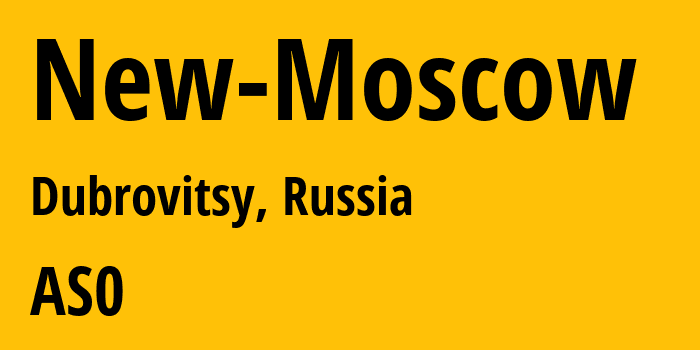 Информация о провайдере New-Moscow : все IP-адреса, network, все айпи-подсети