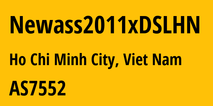 Информация о провайдере Newass2011xDSLHN AS7552 Viettel Group: все IP-адреса, network, все айпи-подсети