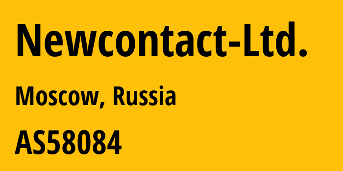 Информация о провайдере Newcontact-Ltd. AS58084 Newcontact ltd.: все IP-адреса, network, все айпи-подсети